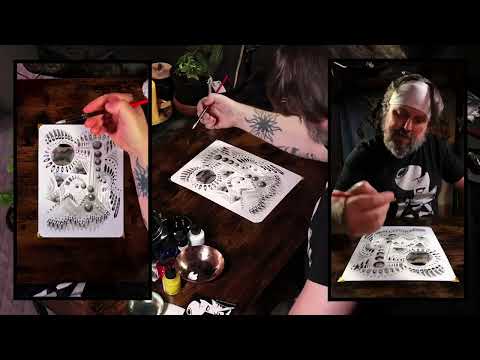 Ray Taylor Art Commentary: Live Painting "The Many Faces" Abstract and Surreal Series Explained