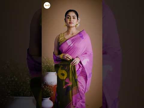 Discover The Beauty Of Jerry's Handloom Saree 💖 #jerryapp #shorts #handloomsaree #traditionalwear