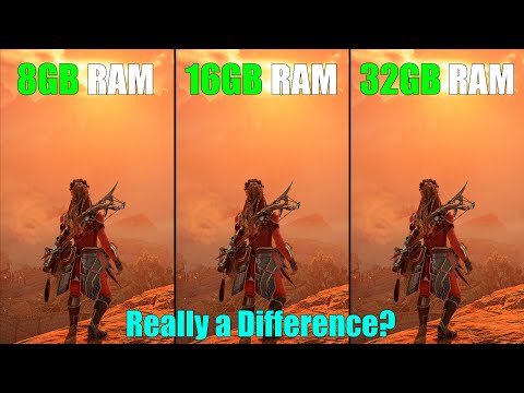 8GB RAM vs 16GB RAM vs 32GB RAM : 7 Games Tested - any significant Difference?