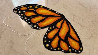 Realistic and attractive butterfly🦋rangoli/ beautiful and satisfying rangoli designs/ rangoli easy