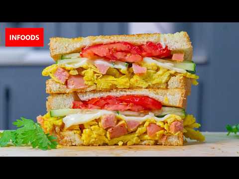 Egg Masala Sandwich and Scrambled Egg Sandwich Recipes | Infoods