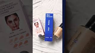 quick glimpse of Blue heaven skin tint #blueheavencosmetics #quickglimpses #nomakeuplook #shorts