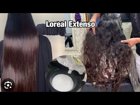 Loreal hair smothning at home |How to do parmanent hair straightening at home |loreal smothning