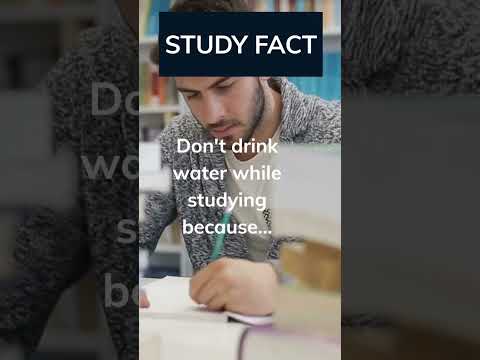 Don't Drink Water While Studying? #funfacts #SillyScience #shorts