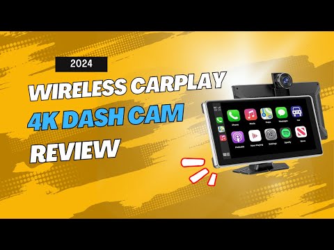 Wireless CarPlay 4K Dash Cam Review: Best 9” CarPlay Screen with Backup Camera & GPS Navigation 2024