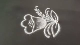 daily use rangoli || rangoli || rangoli design || rangoli kolam || muggulu || freehand rangoli