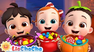 Knock Knock, Trick or Treat? | Happy Halloween Song 🎃| Kids Songs & Nursery Rhymes | LiaChaCha