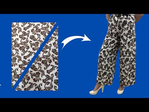 Very easy pants for women! Sewing pants in just 13 minutes