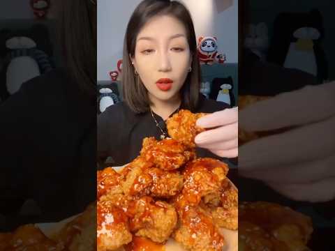 먹방 먹는 소리 Crispy Chicken #asmr #mukbang #eating #shorts