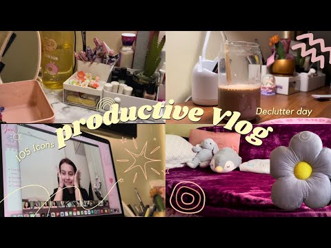 Realistic and Productive Vlog | Aesthetic IOS Icons | White Marble Desk Wallpaper | Aesthetic India