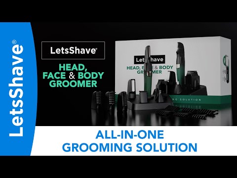 LetsShave Head, Face & Body Groomer | Head to Toe Trimming | All In One Grooming Solution For Men