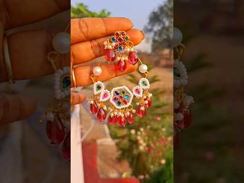 Diy Chandbaali 🌸 🌸#chandbaali #earrings #earring #earringmaking #diyearrings #diyjewelry #yt #diy