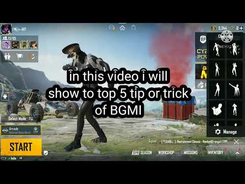 Top 5 tip of trick of BGMI