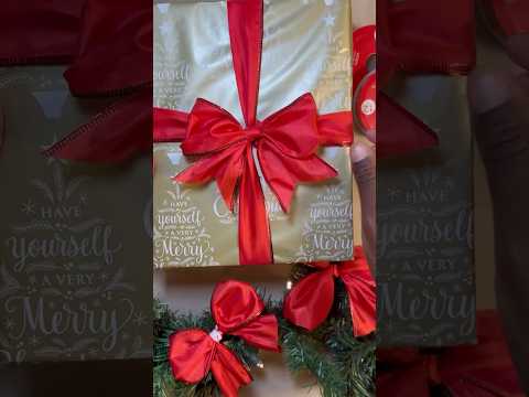 Vlogmas Day 1: How to make a Bow. #vlogmas2023 #holidaycrafting #howtomakeabow #giftwrapping