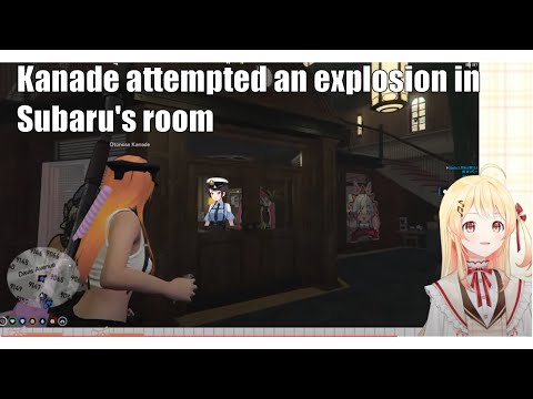 (Japanese VTuber Hololive Clips) Kanade attempted an explosion in Subaru's room