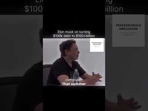 Elon Musk on turning $100k debt to $100+ billion | Elon Musk Interview | Elon Musk trending video