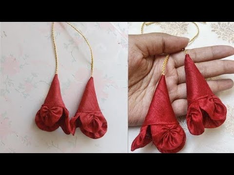 How to Make Blouse Latkan with Clothes | Latkan Banane Ka Tarrika | How to Attach Latkan in Dori