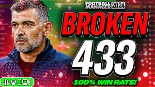 Conceicao's BROKEN 433 FM24 Tactic! (100% Win Rate)| Best FM24 Tactics