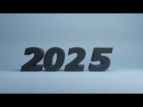 Happy New Year 2025 - 3D animation using Blender