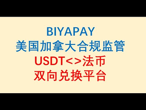 BIYAPAY / 美国/加拿大合规监管 / USDT----法币双向兑换平台