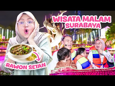 BUNDA SURPRISE LEIKA WISATA MALAM DI SURABAYA 🥰 LEXIE NAIK DINOSAURUS LUCU BANGET