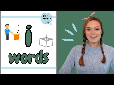 'i' Words | Blending Phonics | CVC Words | i Words with Pictures | Learn to Read | British Teacher