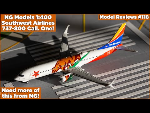 NG Models 1:400 Southwest B737-800 California One! | Model Reviews #118