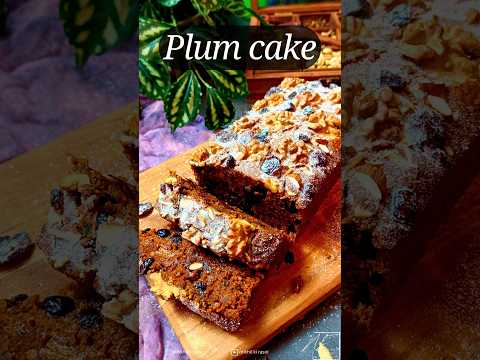 Plum Cake | Eggless Plum Cake | No Rum Christmas Fruit Cake | Christmas Cake Recipe | #shorts