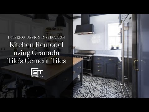 Kitchen Remodel Using Granada Tile's Cement Tiles