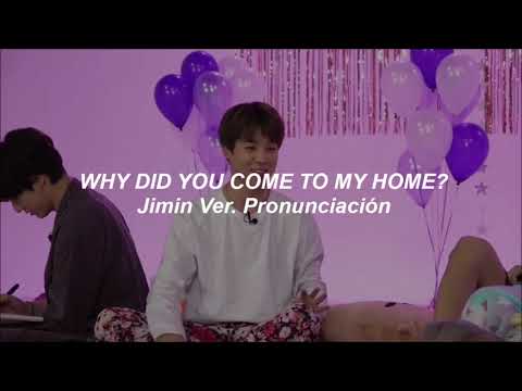 PARK JIMIN - WHY DID YOU COME TO MY HOME ? 우리 집에 왜 왔니?(Pronunciación del Cover Corto)