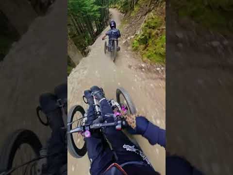 INSANE POV: CRANK IT UP Whistler BIKE PARK!!  #adaptivemtb #whistlerbikepark #shorts #video