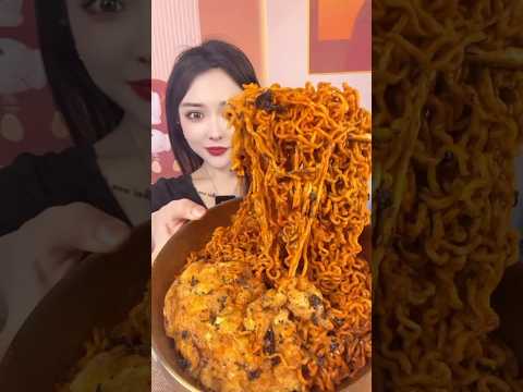 먹방 먹는 소리 Hot Fire Noodle Egg #asmr #mukbang #food #eating