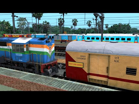 WDM3D COUPLING ICF UTKRISHT | BUMPY RAILROAD | Indian Train Simulator | Railworks 3 | RAILWAY RITAM