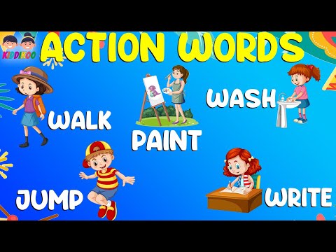 Action Words - Action Words for Kids - Action Words For Kindergarten - KIDDIKOO