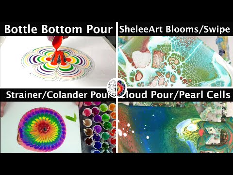 21 acrylic pour art styles and the best consistency for each