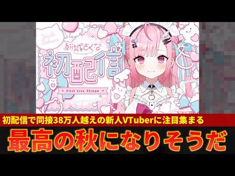 【結城さくな】初回配信で同接38万人越えの新人VTuberが現れ大注目を集めるｗｗ【ずんだもん解説】