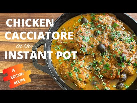 Chicken Cacciatore In The Instant Pot - Fast & Delicious