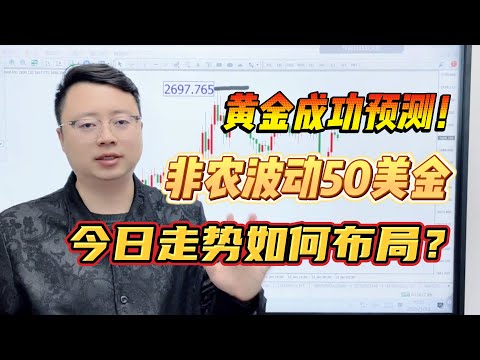 黄金成功预测！非农波动50美金！今日走势如何布局？【外汇交易策略】