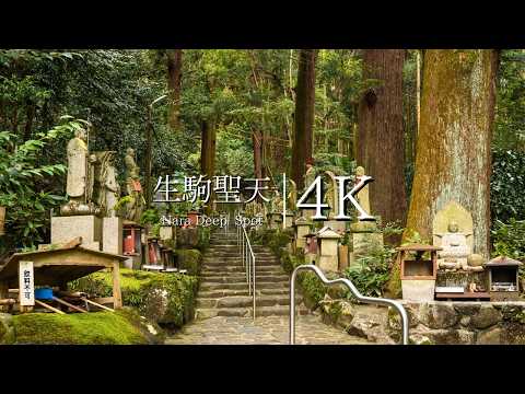 [Deep spot in Nara] Visit Ikoma Shinchi and Hozanji Temple - JAPAN in 4K