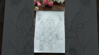 Shree Ram drawing || raam aayege #drawing #art #rammandir #youtubeshort #viral #shorts #ramaayenge