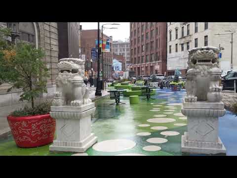 Boston Chinatown-Showcasing Chinese Culture波士顿中国城/中国餐馆林立美食天堂/中国文化完美展现/天下为公-礼仪廉耻牌坊标志   美国历史公园波士顿探游-5）