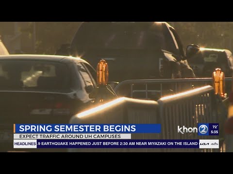 More traffic delays on the way to Manoa as students return to school