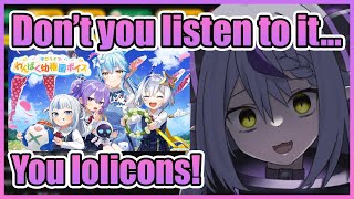 Laplus Has a Breakdown and Begs Her Viewers Not to Listen to Her Kindergarten Voice Pack【Hololive】