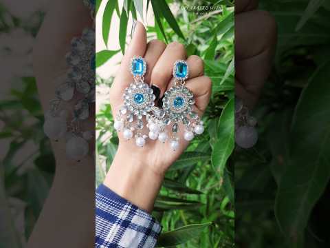 Diy Silver Earrings 😍🥰 #shorts #diy #jewelrymaking #jewellery  #earringtutorial