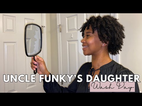 Type 4 Hair Wash Day Using All Uncle Funky's Daughter Products | Gabrielle Ishell