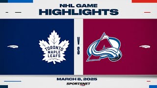 NHL Highlights | Maple Leafs vs. Avalanche - March 8, 2025