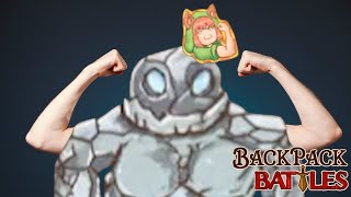 ガールパワー＋ニンジン＝カチカチマッチョゴーレム【Backpack Battles / BpB #174】