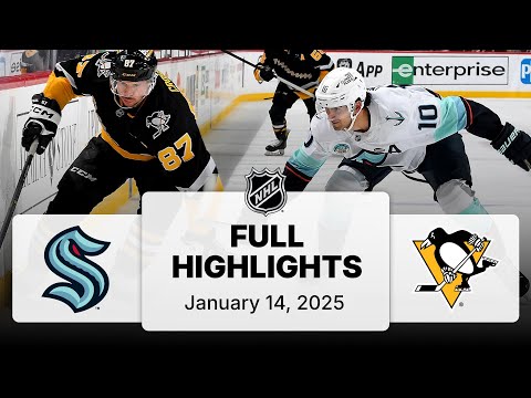 NHL Highlights | Kraken vs. Penguins | January 14, 2025