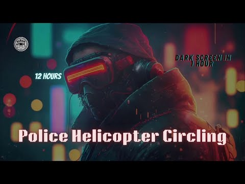 Crickets and a Police Helicopter ⨀ Night Ambience for Deep Sleep and Relaxation