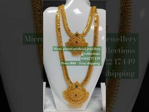 Micro plated artificial jewellery collections. PRICE 800/- .#shorts free shipping/# yt shorts